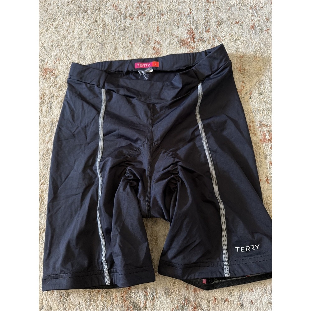 Terry Bicycle Shorts Women's Large made In USA Cycling